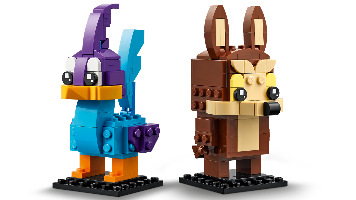 Set LEGO BrickHeadz 40559 Struś Pędziwiatr i Wiluś E. Kojot