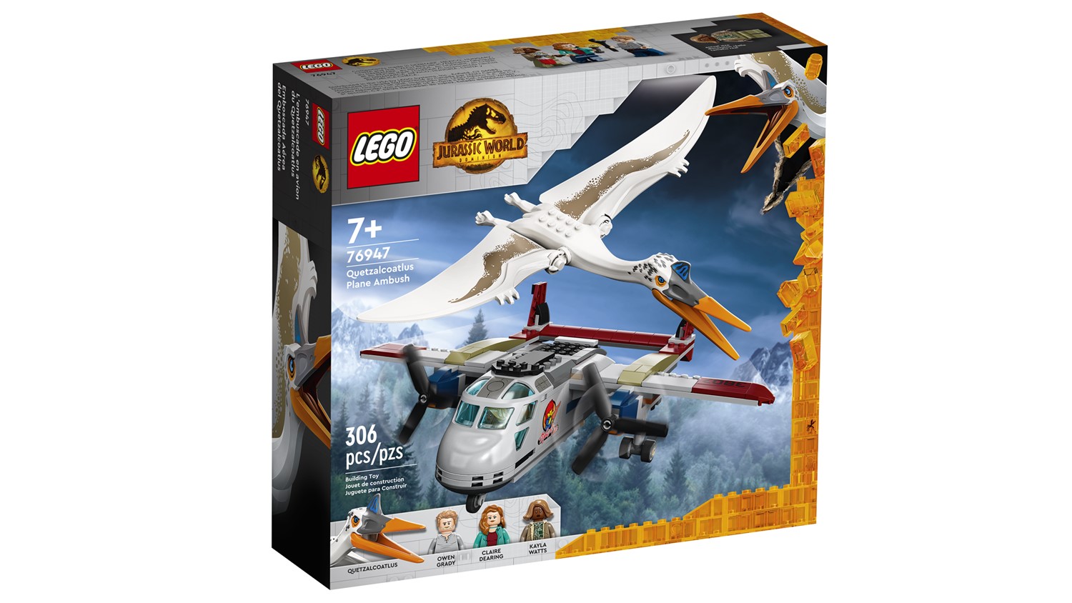 LEGO Jurassic World 76947 kecalkoatl zasadzka z samolotem