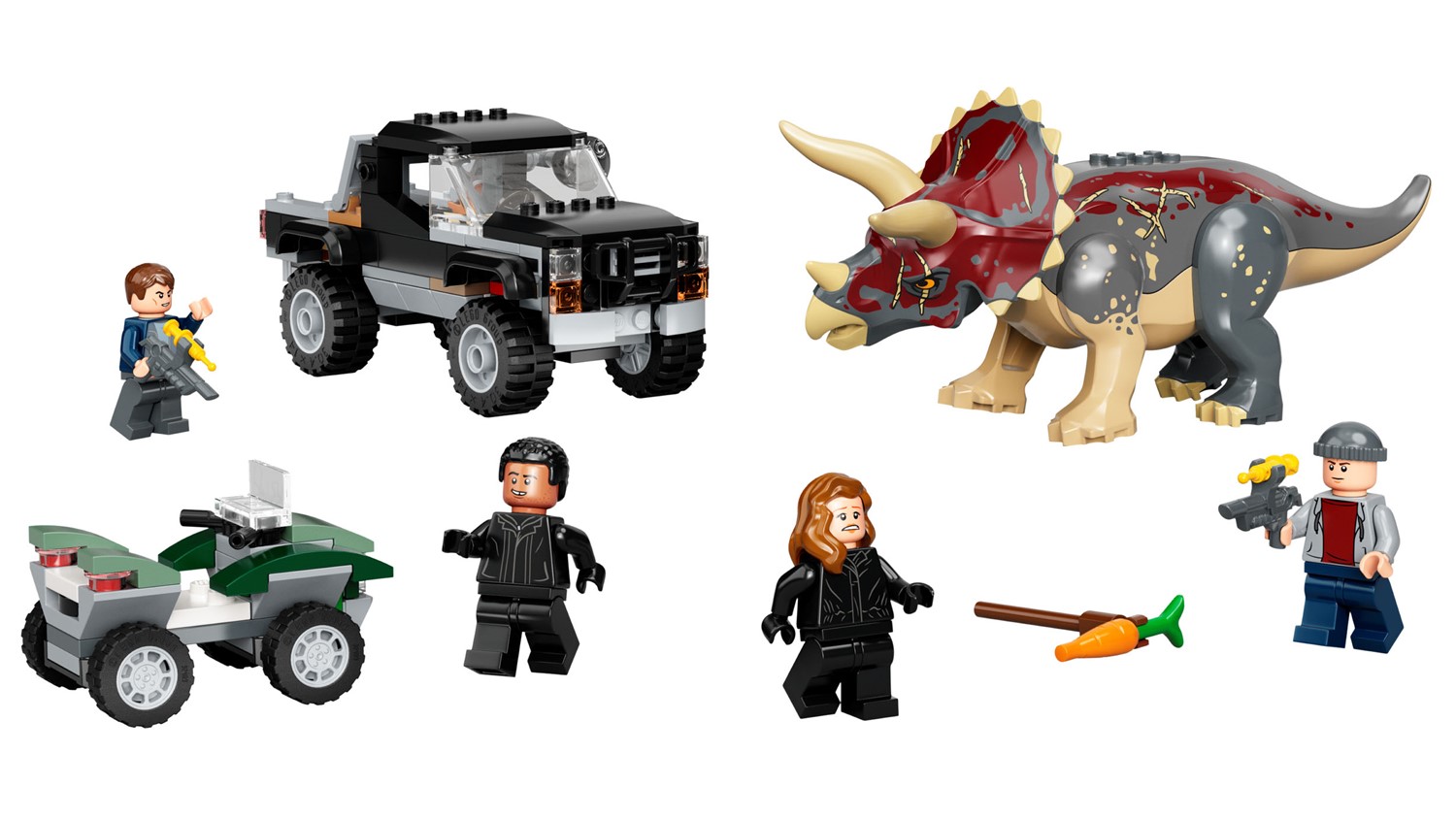 LEGO Jurassic World LEGO 76950 triceratops i zasadzka z pick-upem