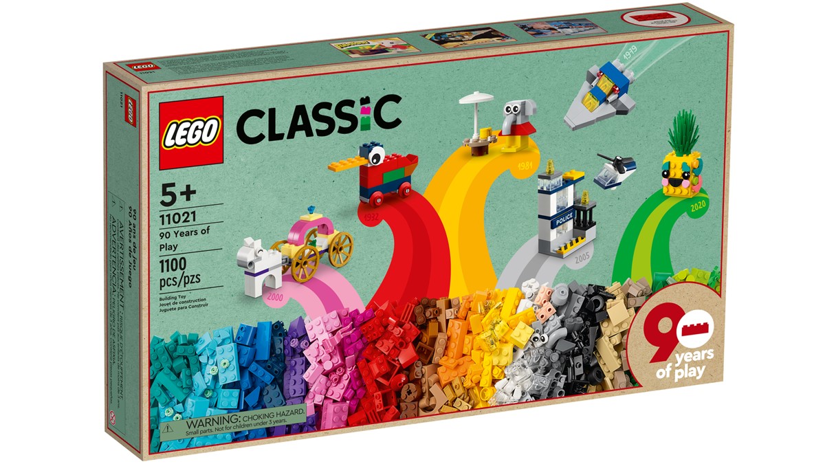 Zapowiedzi LEGO 11021 90 lat zabawy