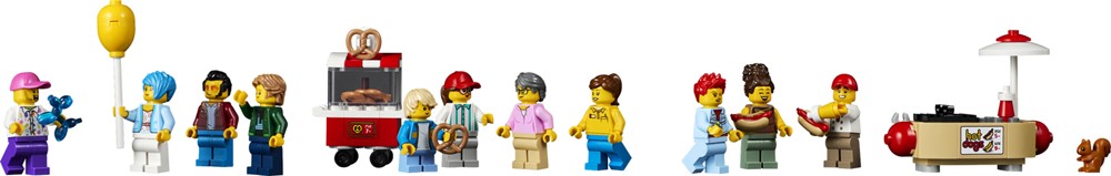 LEGO Kolejka górska z pętlami (10303) - minifigurki