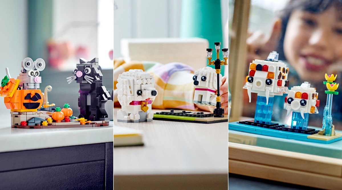 Dwa nowe sety LEGO BrickHeadz i dwa okolicznościowe. Wszystkie to słodkie zwierzaki!