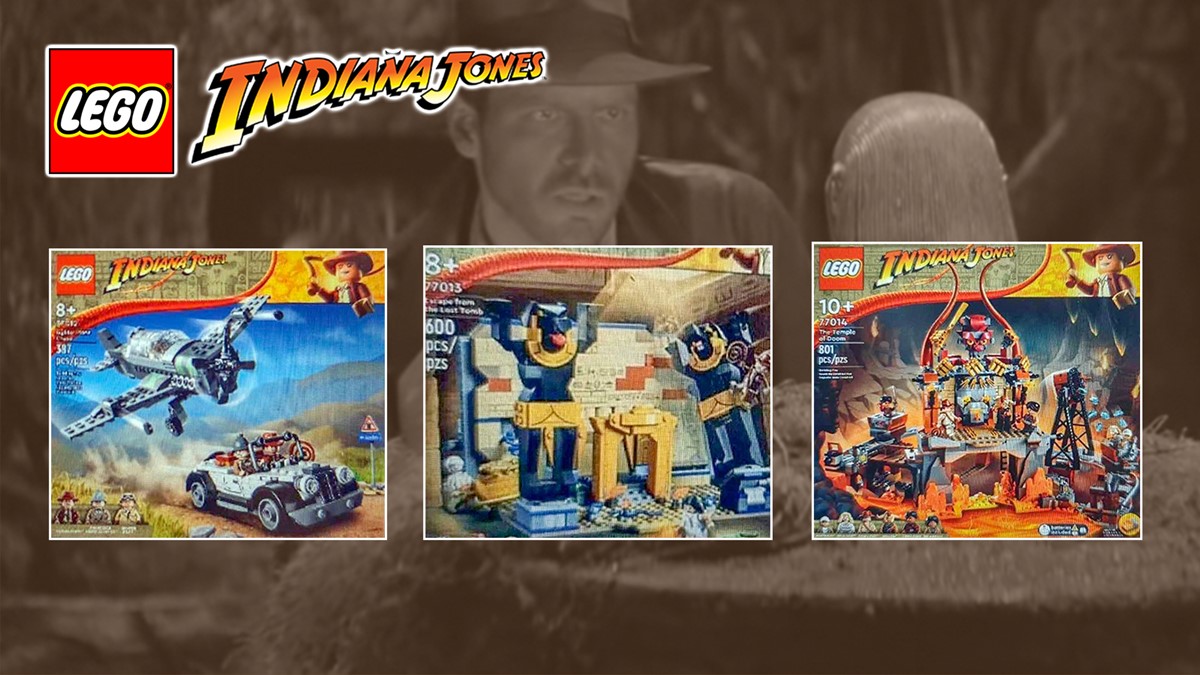 Są zdjęcia trzech zestawów LEGO Indiana Jones