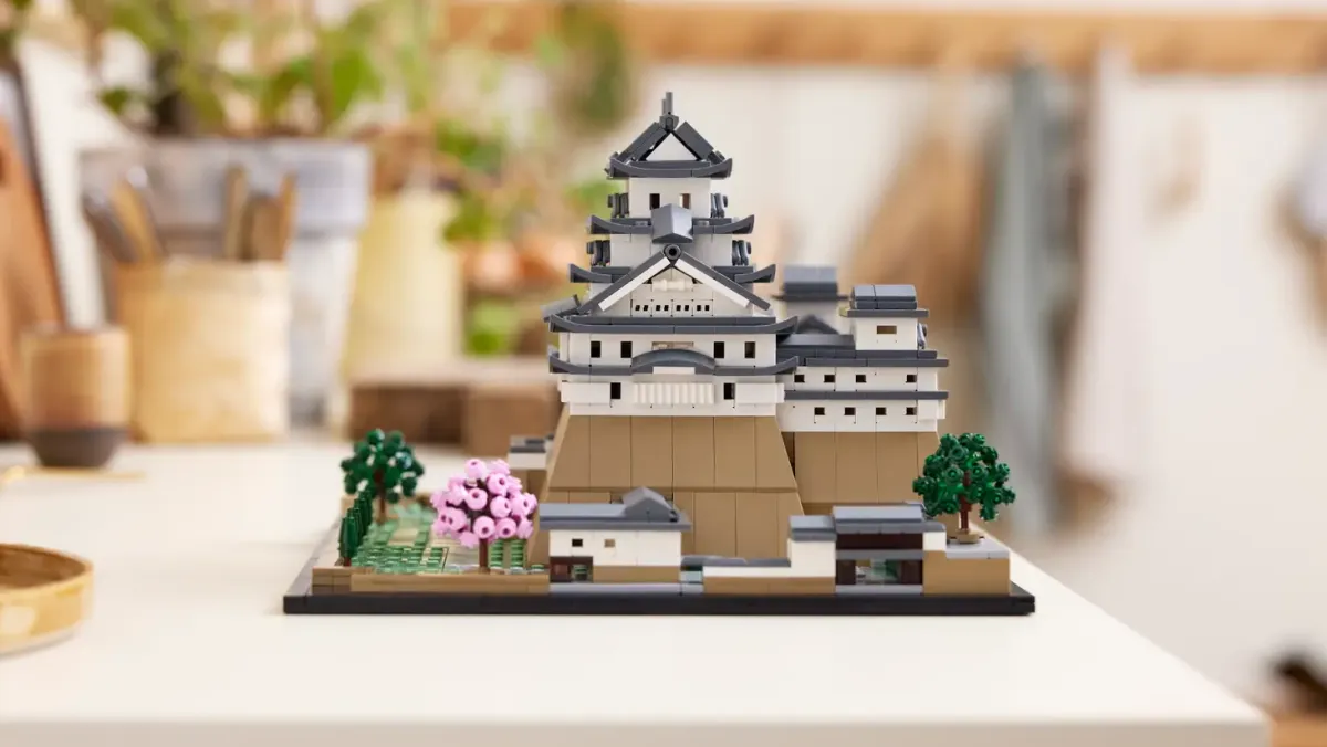 Zamek Himeji zaprezentowany