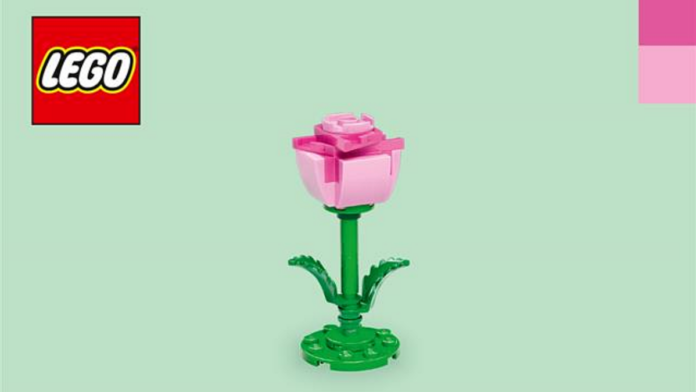 LEGO różowa róża promocja